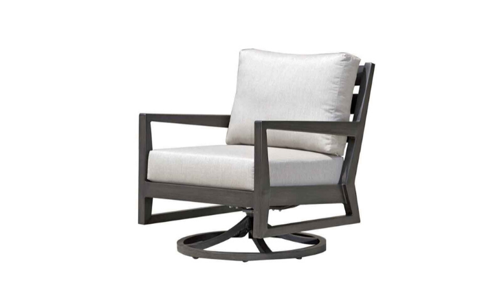 Lucia swivel rocker in cast ash
