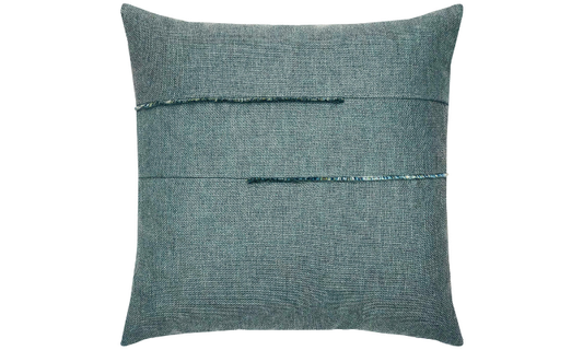 Elaine Smith Outdoor Micro Fringe Seaglass Pillow