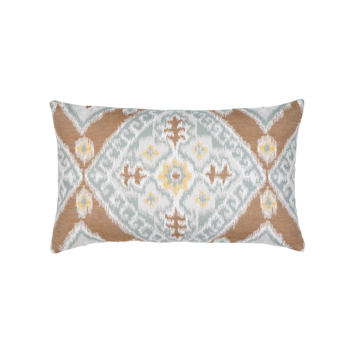 Elaine Smith Ikat Diamond Caramel Outdoor Pillow 12" x 20"