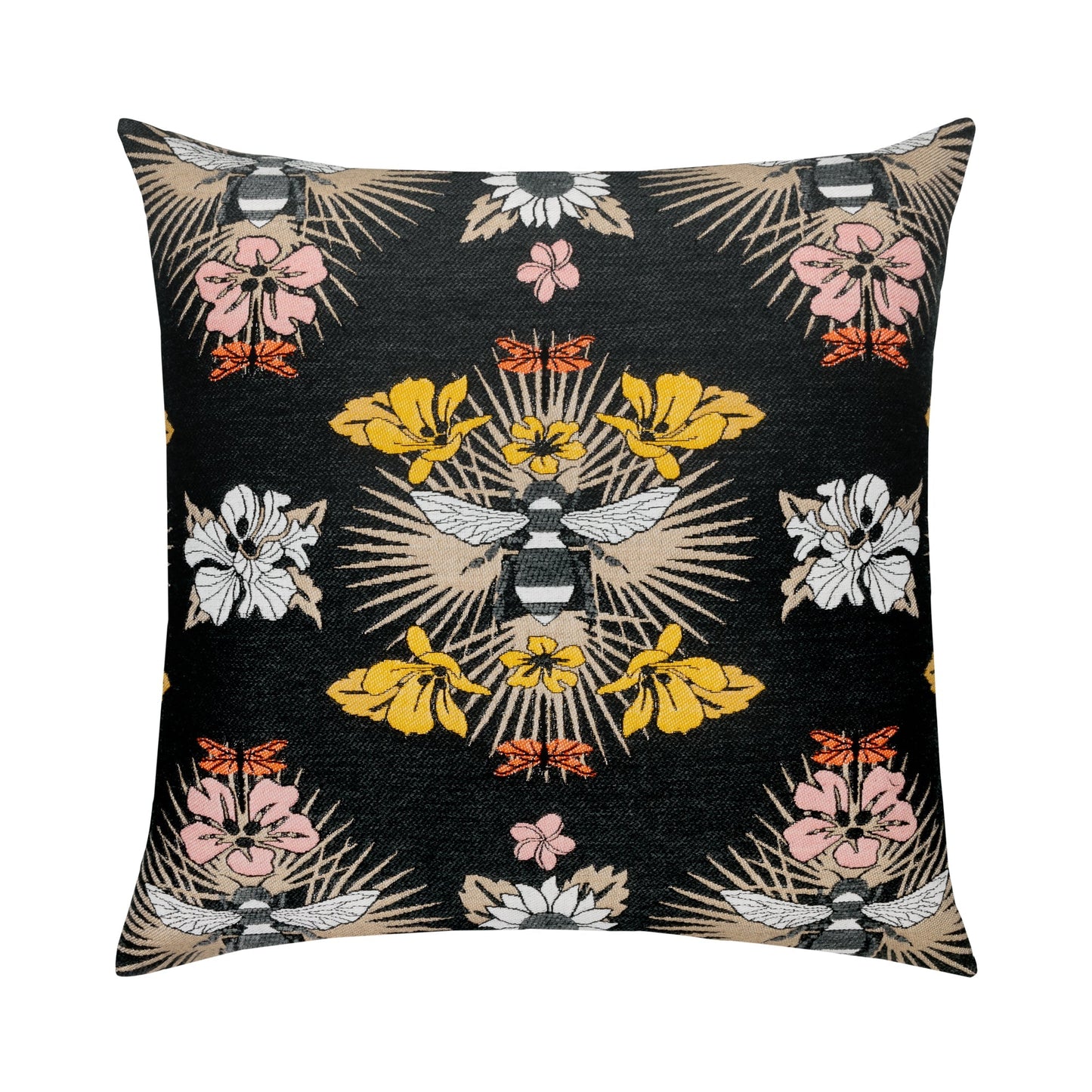 Elaine Smith Honey Bee Outdoor Pillow 22" x 22"