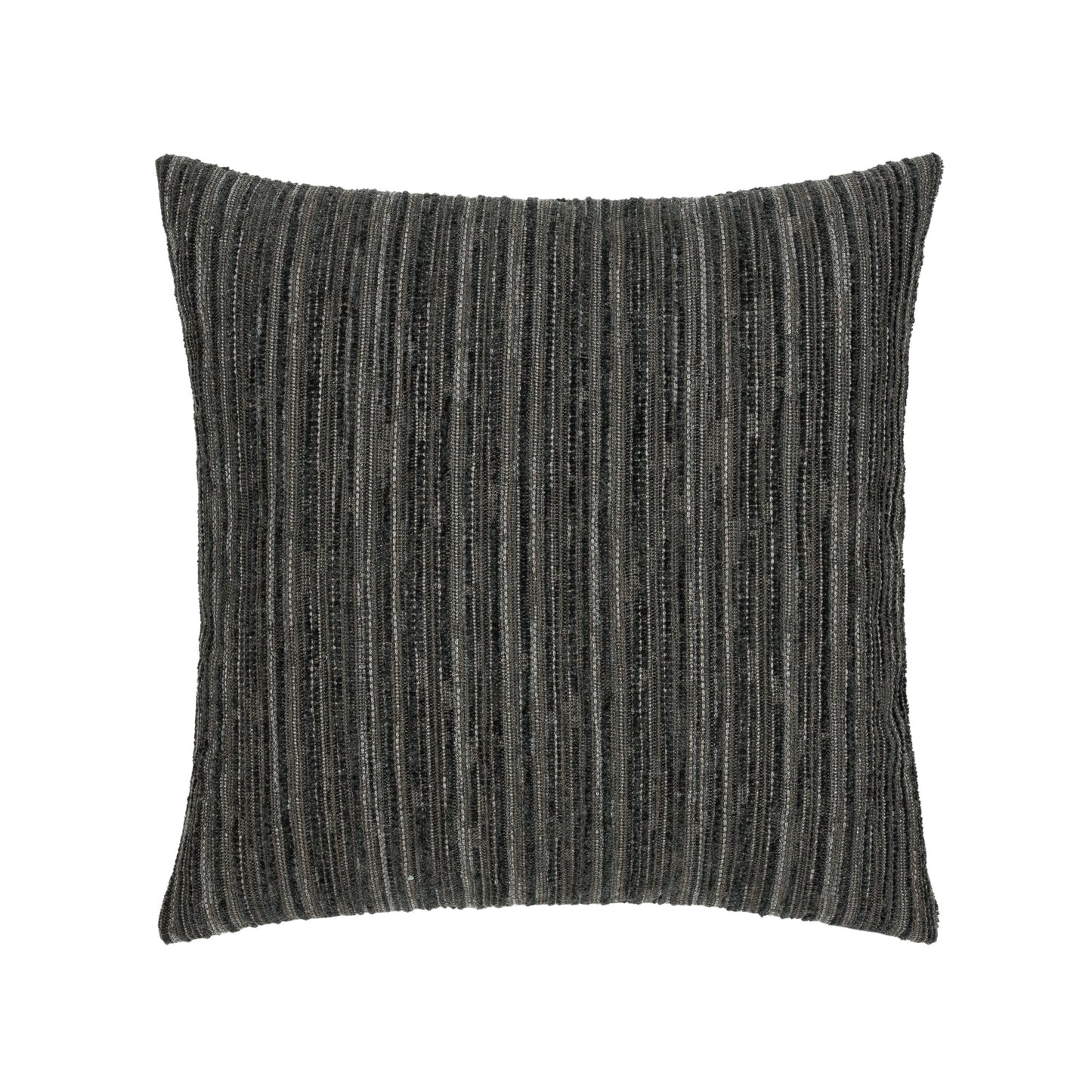 Elaine Smith Luxe Stripe Charcoal Outdoor Pillow 20" x 20"