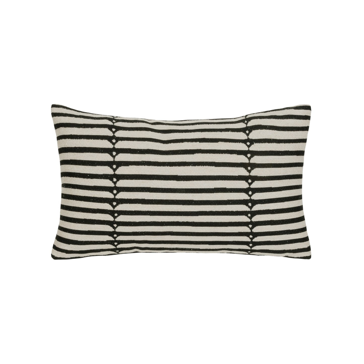 Elaine Smith Sincerity Ebony Outdoor Pillow 12" x 20"