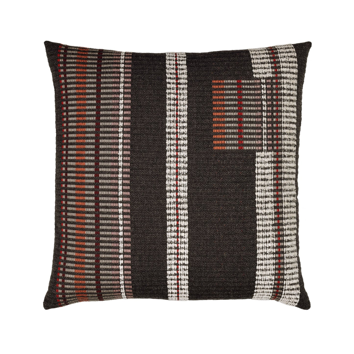 Elaine Smith Voyage Charcoal* Outdoor Pillow 22" x 22"