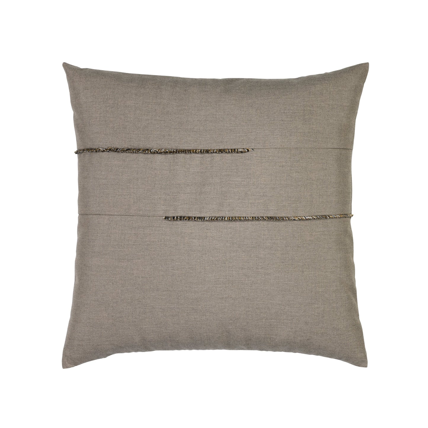 Elaine Smith Micro Fringe Shale Outdoor Pillow 20" x 20"