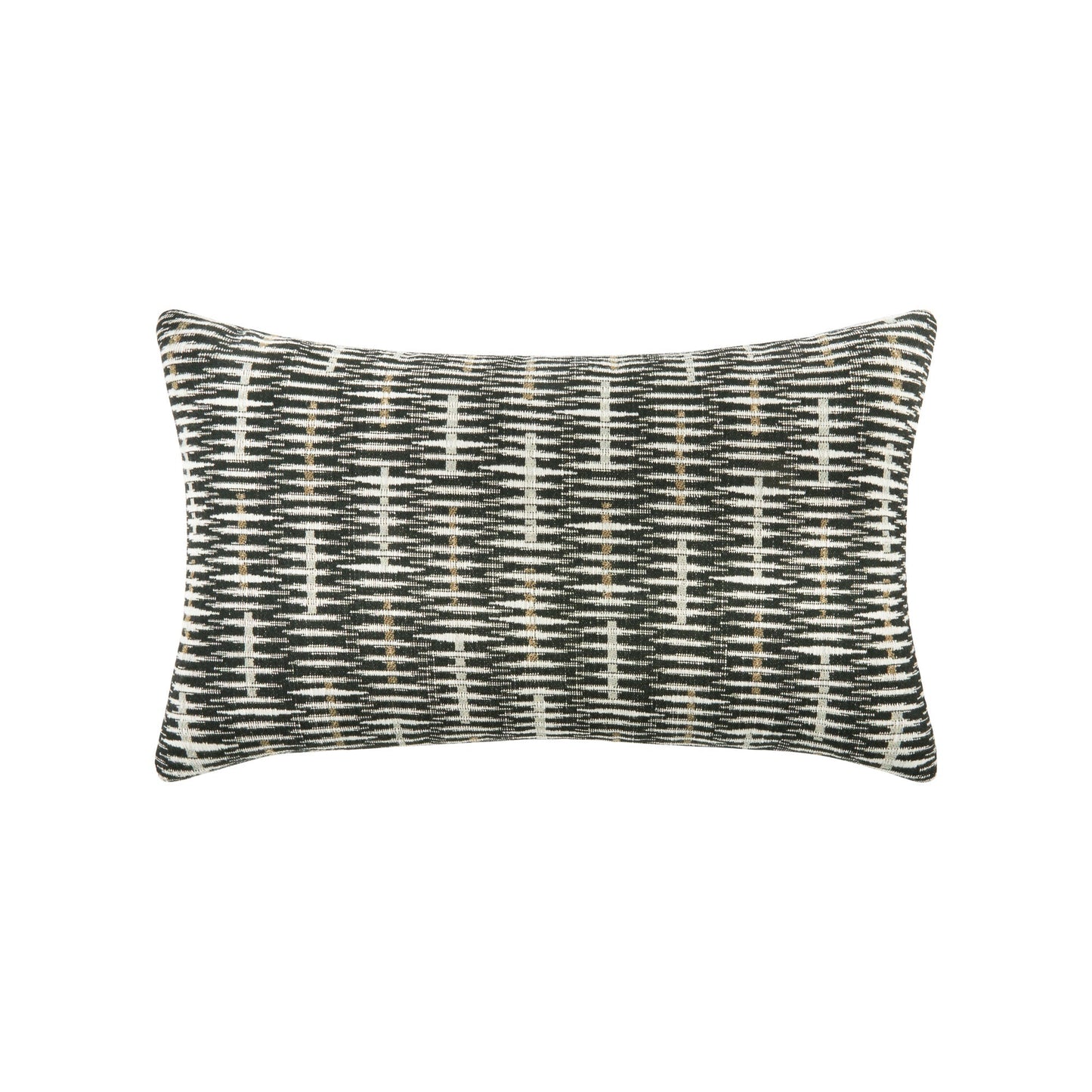 Elaine Smith Intertwine Ebony Outdoor Pillow 12" x 20"