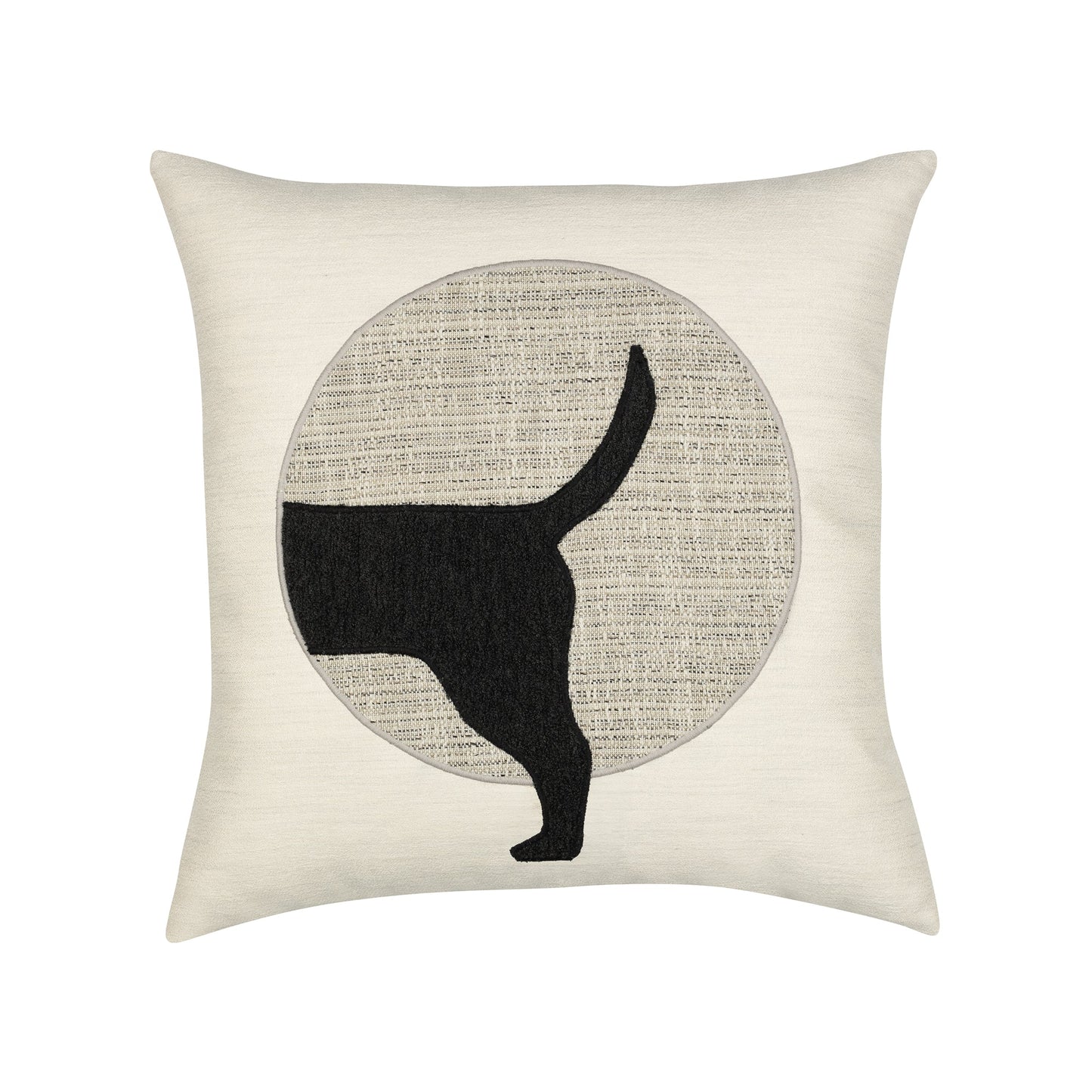 Elaine Smith Unconditional Woof (Tail) Outdoor Pillow 20" x 20"