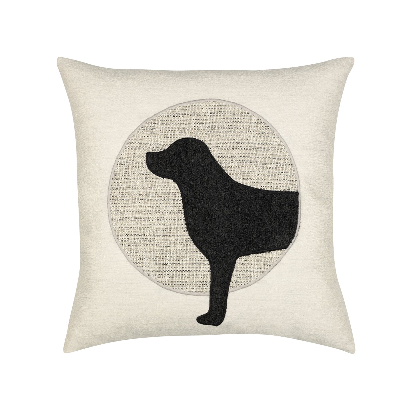 Elaine Smith Unconditional Woof (Head) Outdoor Pillow 20" x 20"