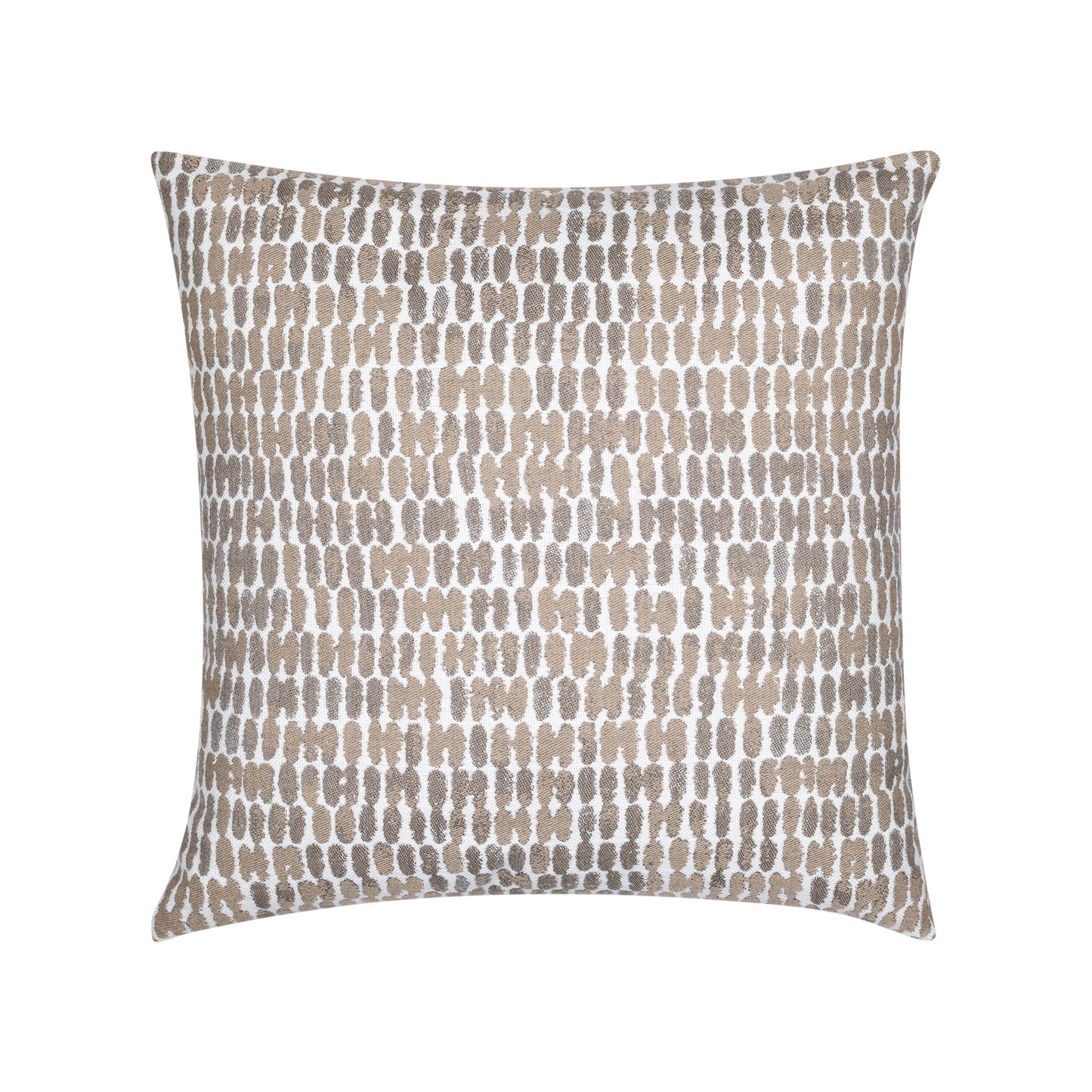Elaine Smith Thumbprint Latte Outdoor Pillow 20" x 20"