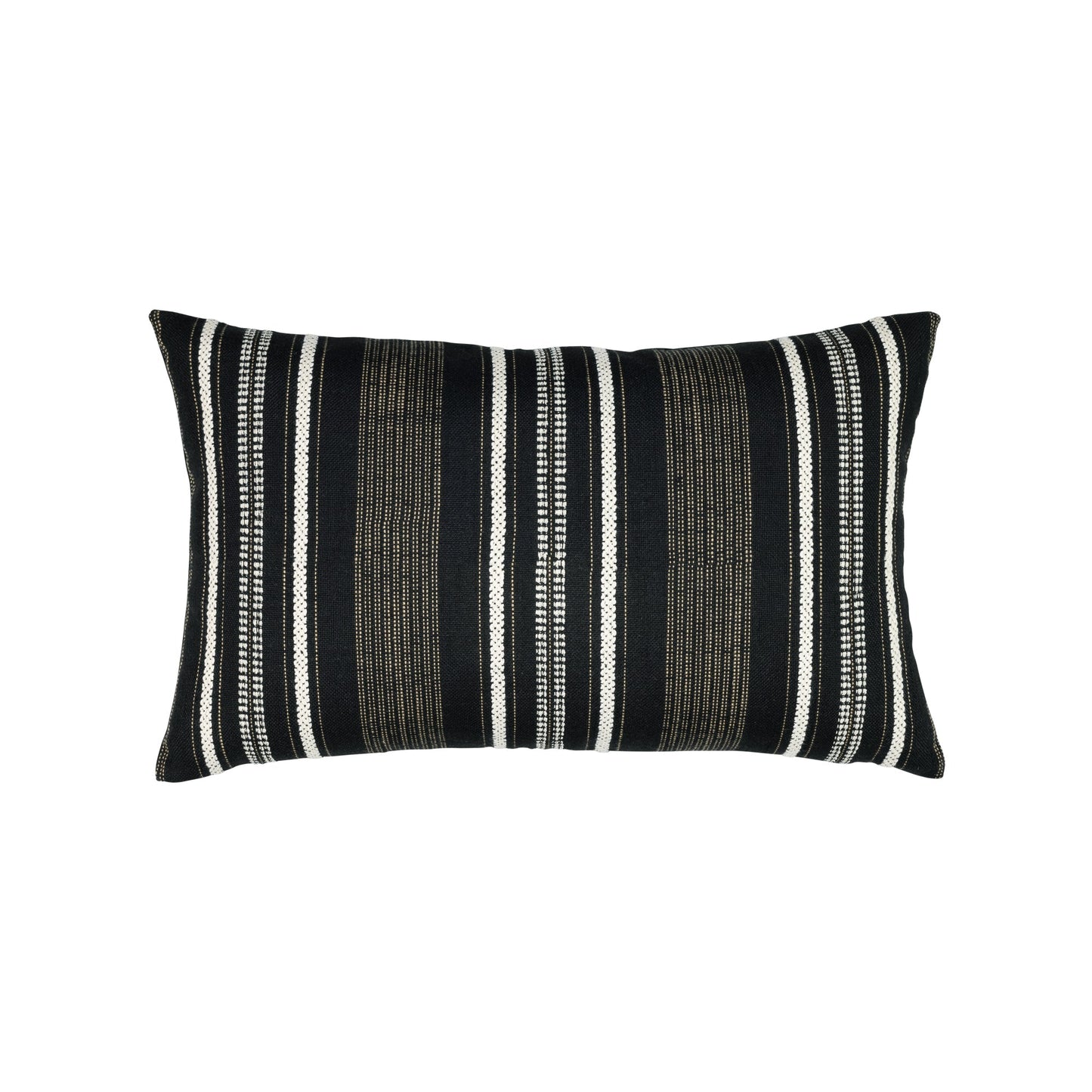 Elaine Smith Pathway Ebony Outdoor Pillow 12" x 20"