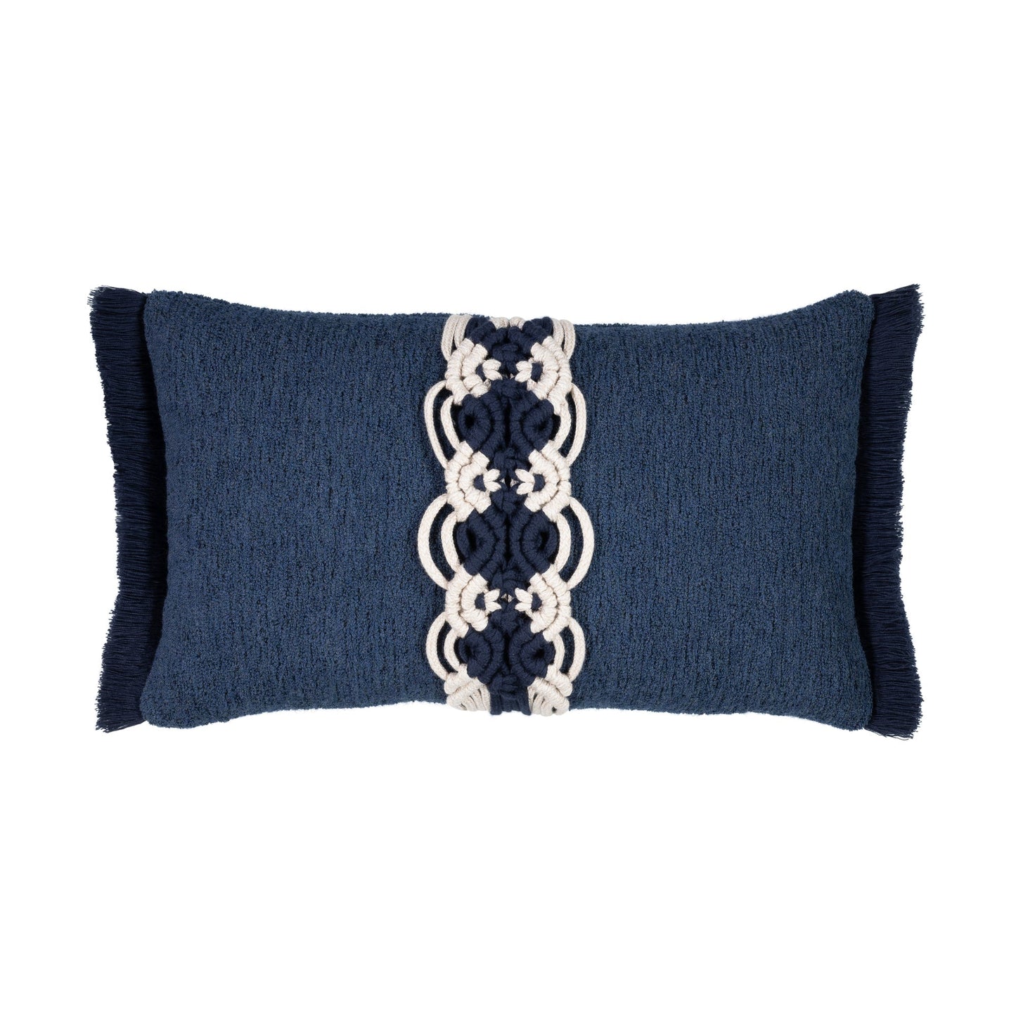 Elaine Smith Distinction Indigo Outdoor Pillow 12" x 20"