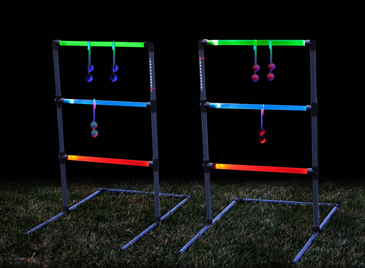 LED Lighted Ladder Toss at Night
