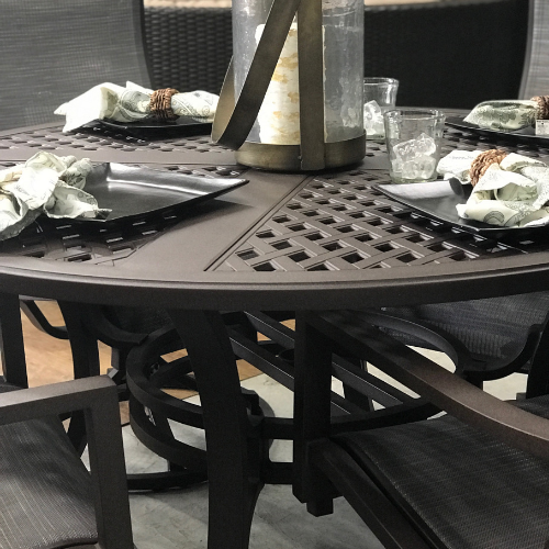 Portica Allegro 5 Piece Dining Set with 54" Round Table