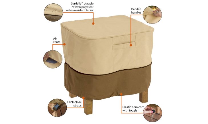 Outdoor Square Ottoman Cover