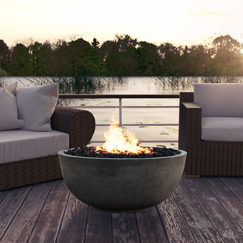 Prism Cafe Moderno 1 Concrete Fire Bowl