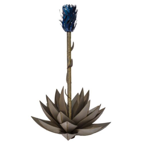 Outdoor Steel Blue Agave Torch