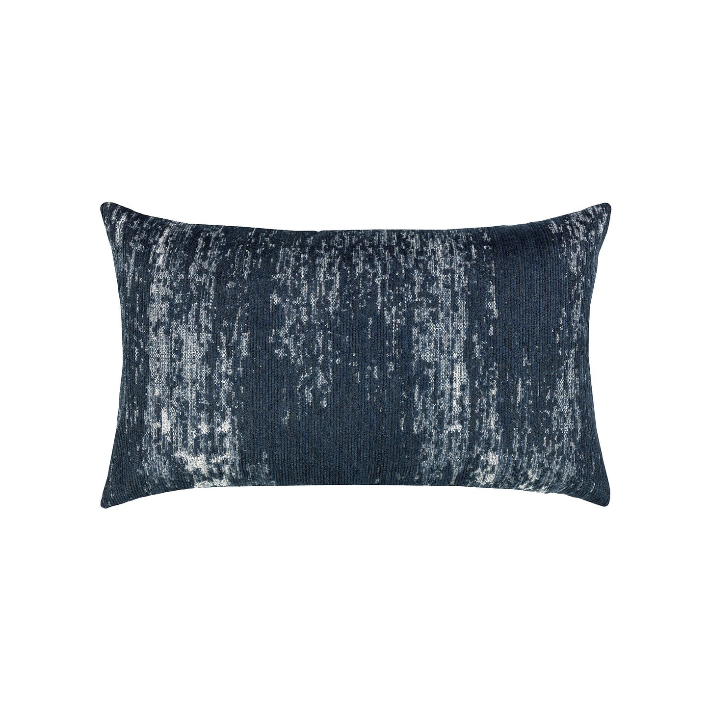 Elaine Smith Distressed Indigo Outdoor Pillow 12" x 20"