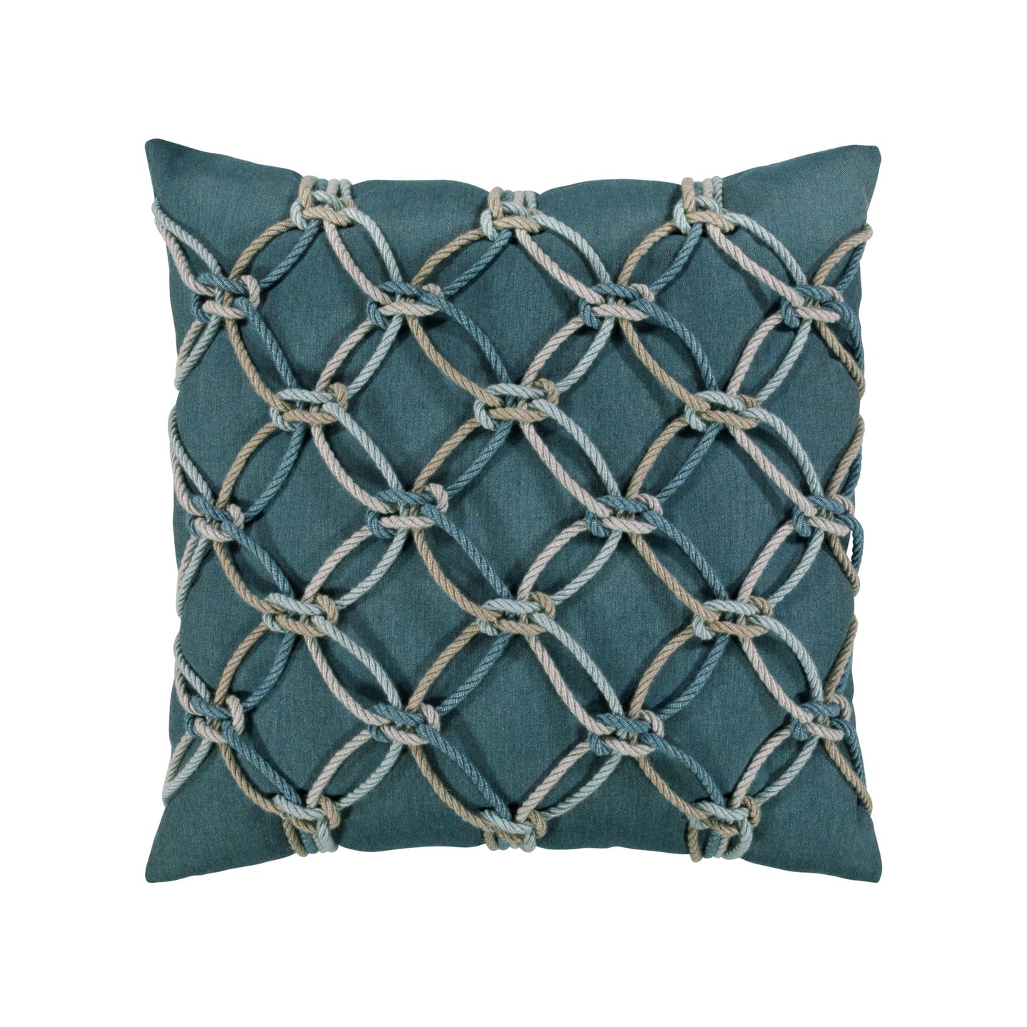 Elaine Smith Lagoon Rope Outdoor Pillow 20" x 20"