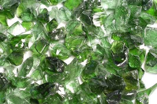 Fire Pit Fireplace Fire Glass Dark Green