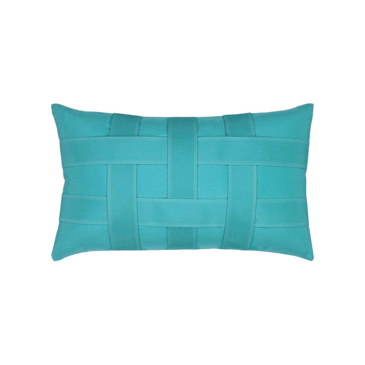 Elaine Smith Basketweave Aruba Outdoor Pillow 12" x 20"