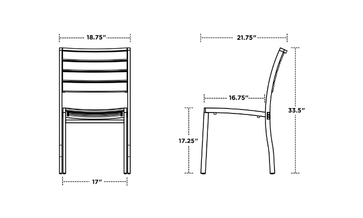 POLYWOOD Euro Dining Side Chair