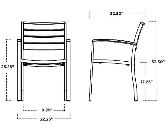 POLYWOOD Euro Dining Arm Chair