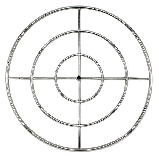 36" Stainless Steel Fire Pit Ring Burner