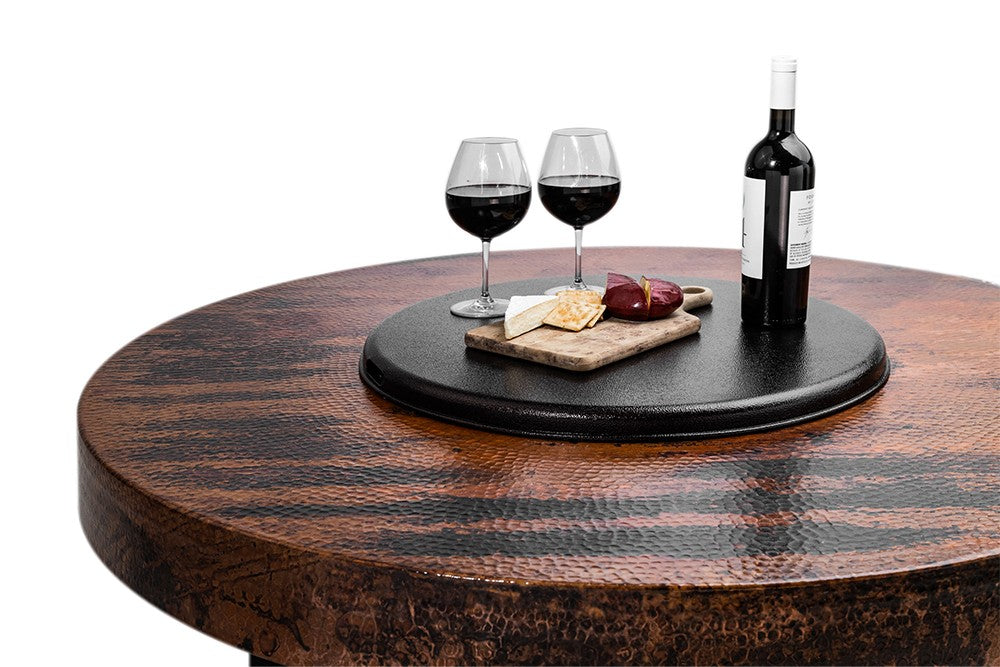 Oriflamme Gas Fire Table Hammered Copper Natural