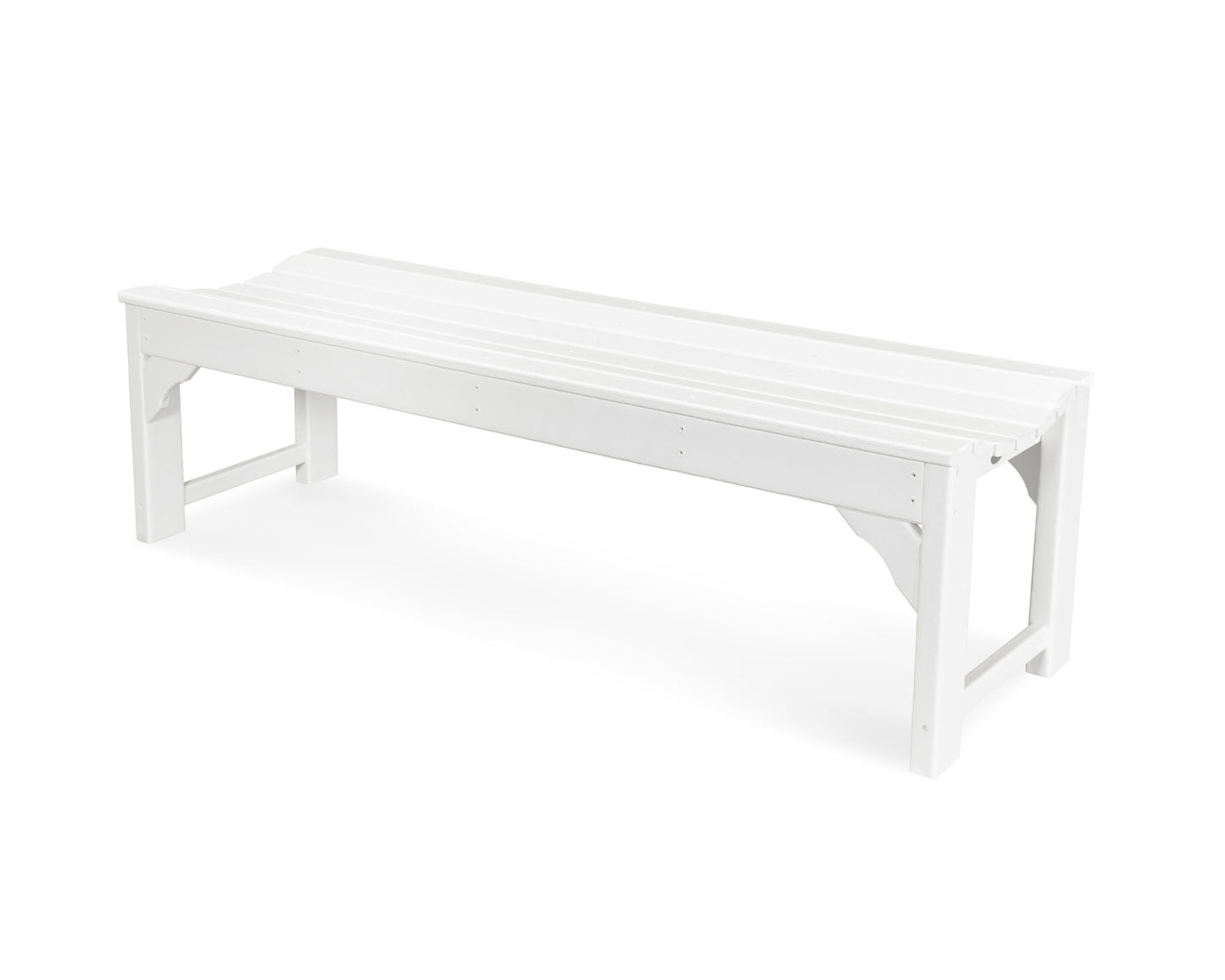 POLYWOOD Traditional Garden 60" Backless Bench