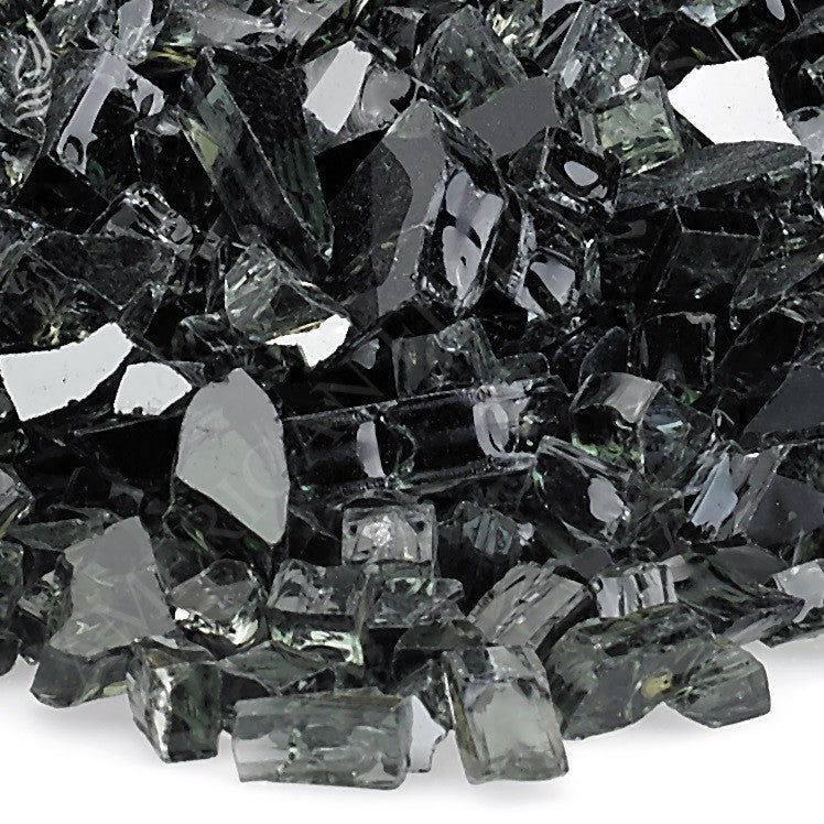 Fire Pit Fireplace Fire Glass Black Reflective