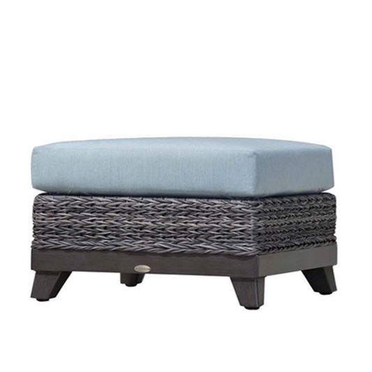 Boston Wicker Ottoman w/Cushion
