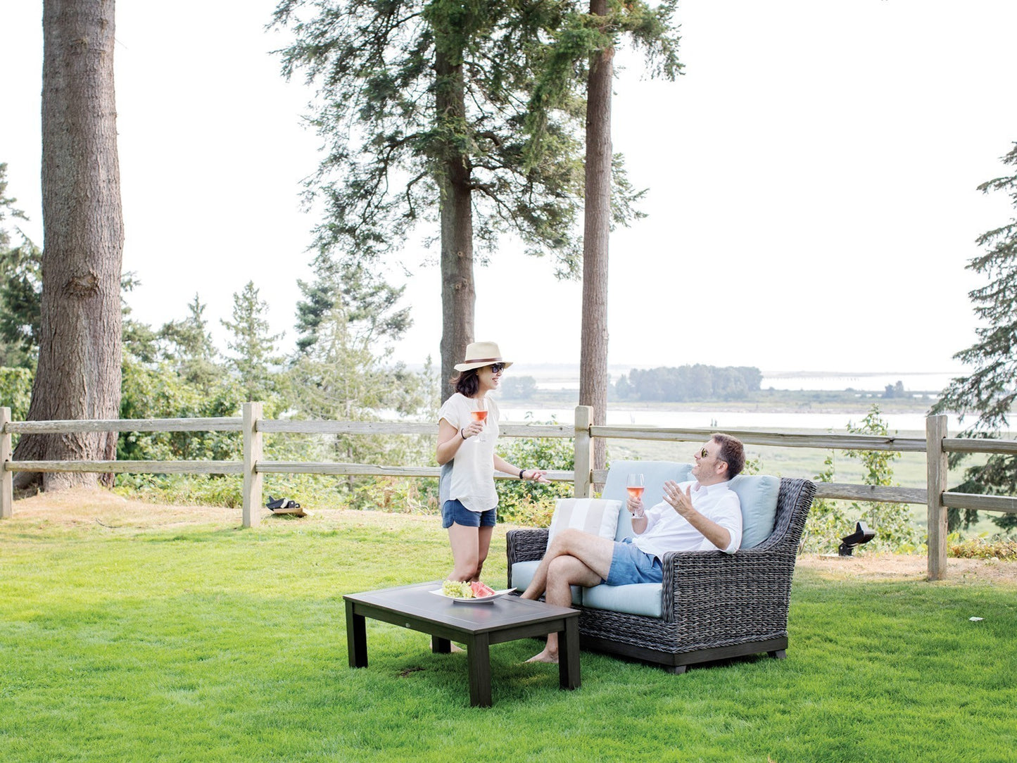Boston Wicker Love Seat
