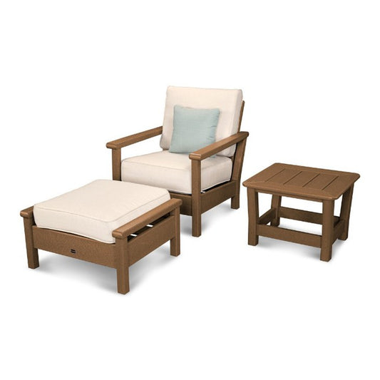 Polywood Harbour 3-Piece Deep Seating Set