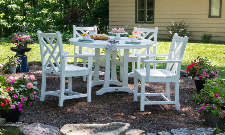 POLYWOOD Chippendale Dining Arm Chair
