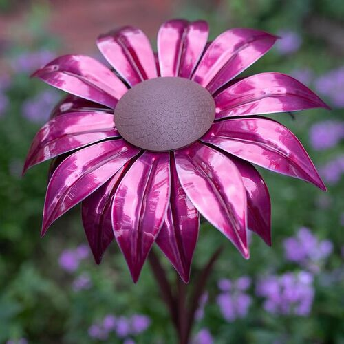 Outdoor Metal Bishop Dahlia Garden Torch 36"