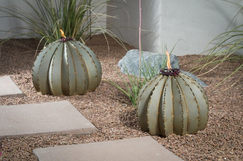 Outdoor Metal Golden Barrel Cactus