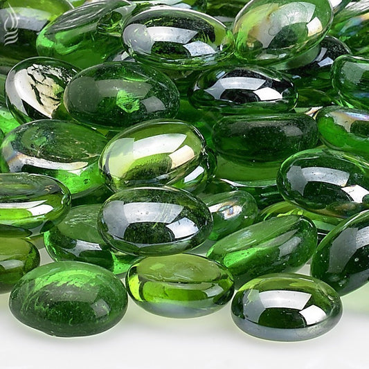 Fireplace Fire Pit Beads Emerald Green Luster