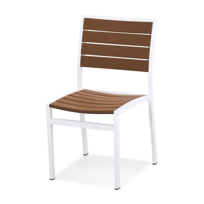 Polywood Euro™ Dining Side Chair - White Frame