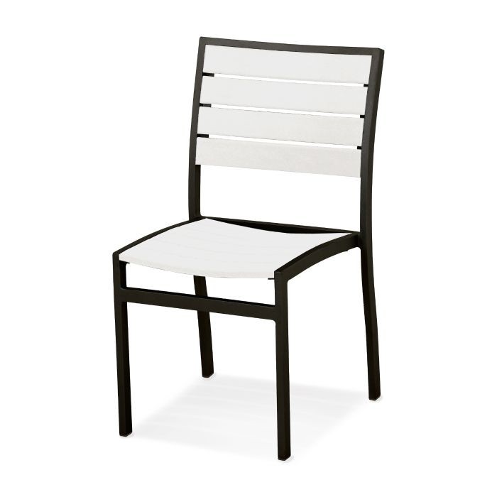 Polywood Euro™ Dining Side Chair - White Slate