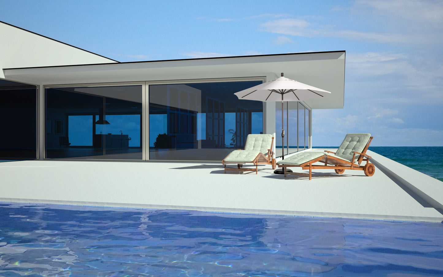 9' Market Style Outdoor Umbrella with Wind Vent Cabana Regatta