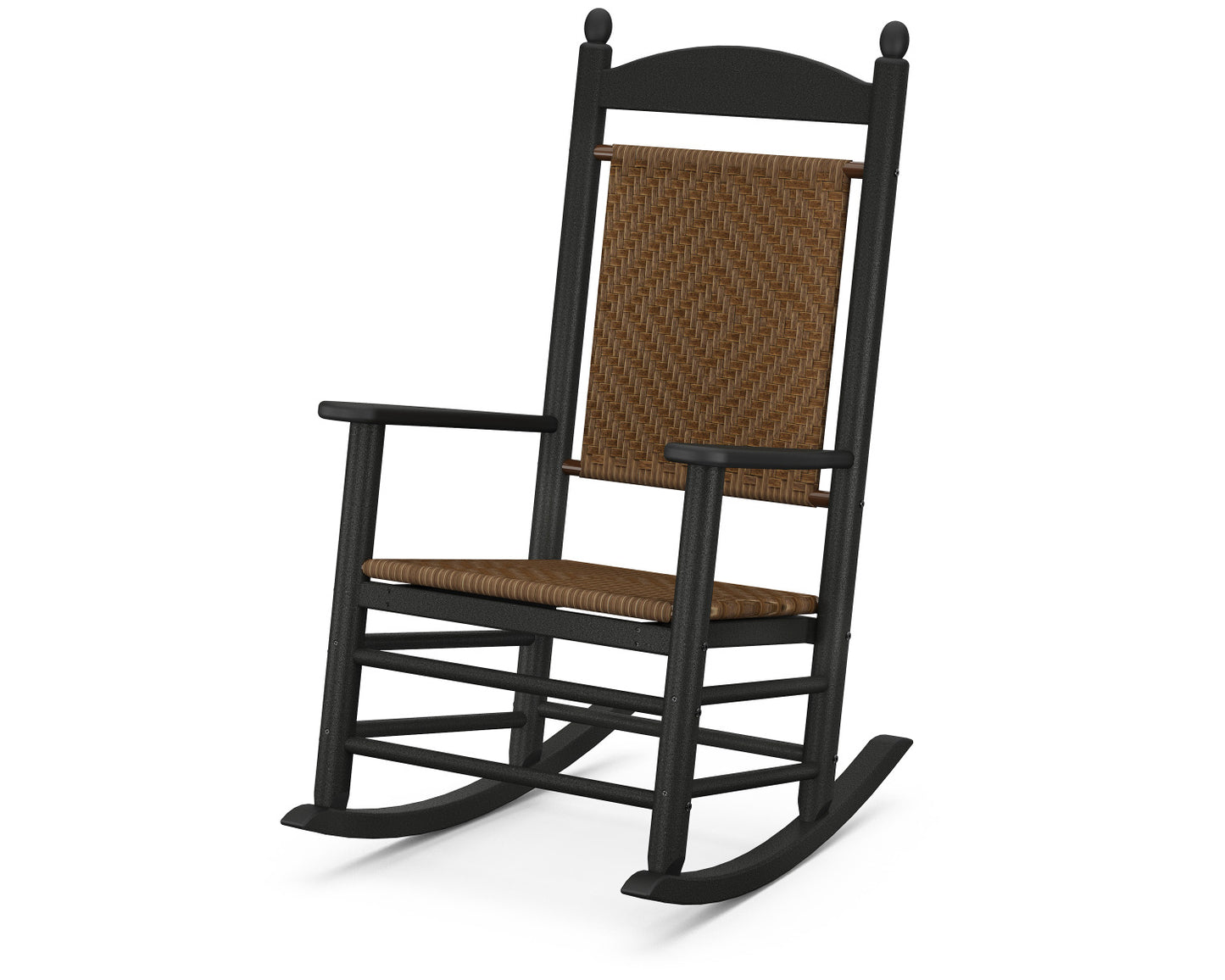 POLYWOOD Jefferson Woven Rocker Recycled Plastic