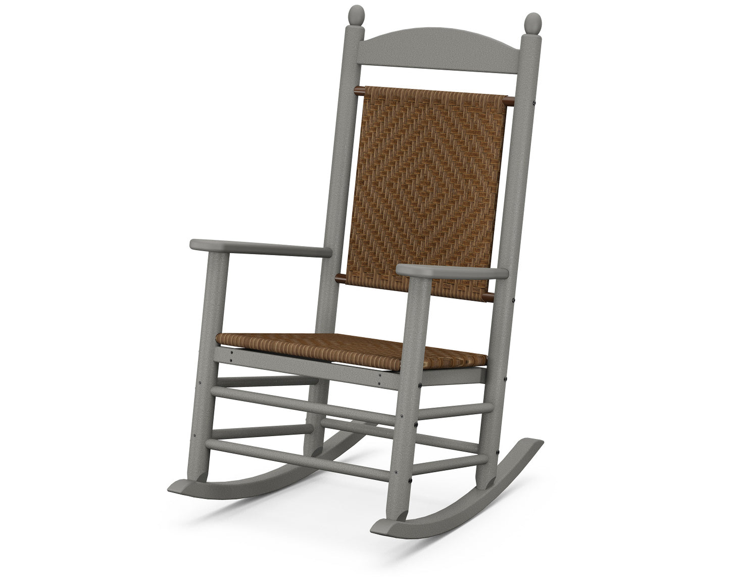 POLYWOOD Jefferson Woven Rocker Recycled Plastic