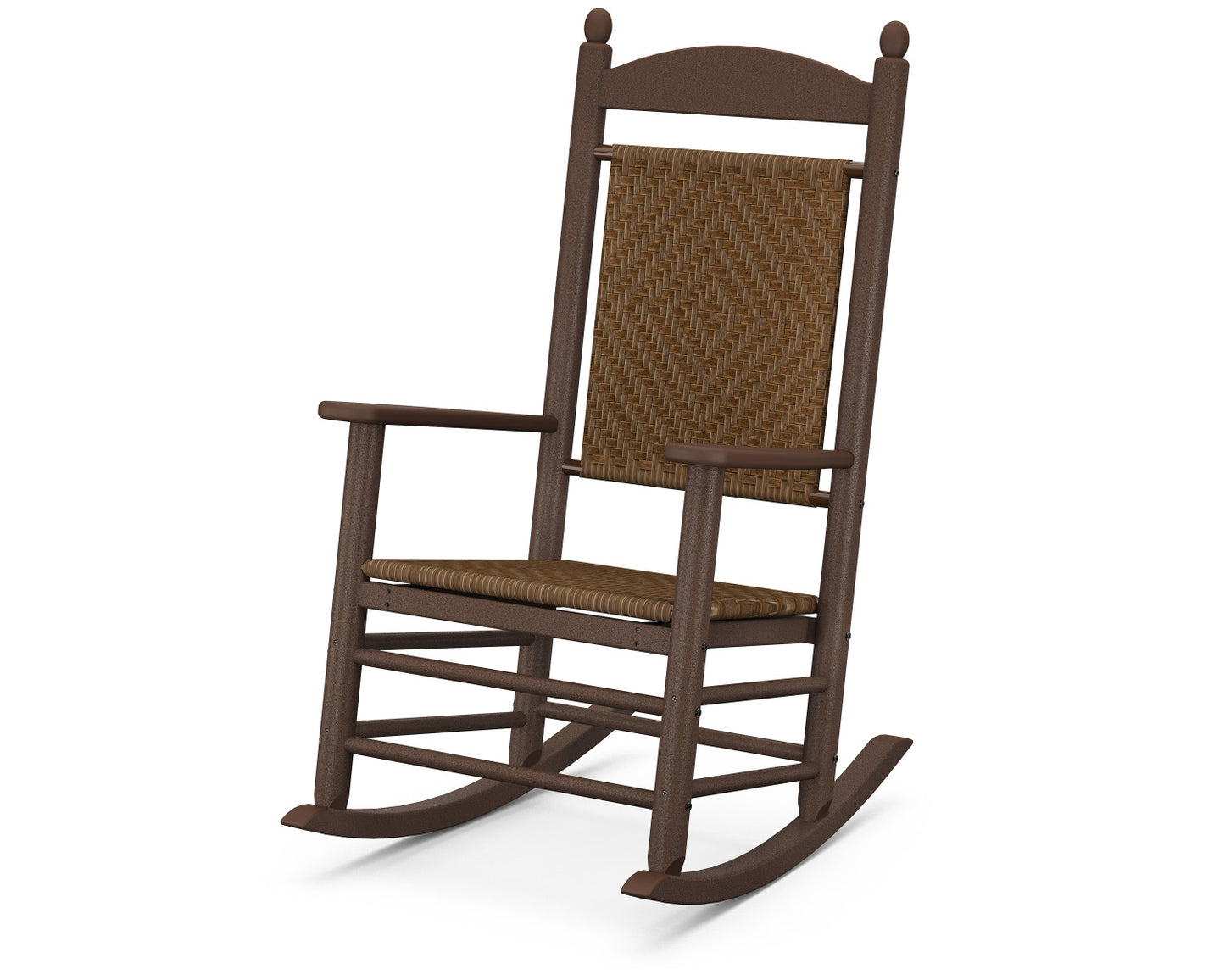 POLYWOOD Jefferson Woven Rocker Recycled Plastic