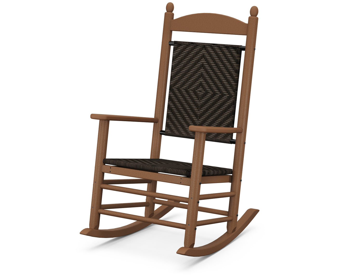 POLYWOOD Jefferson Woven Rocker Recycled Plastic