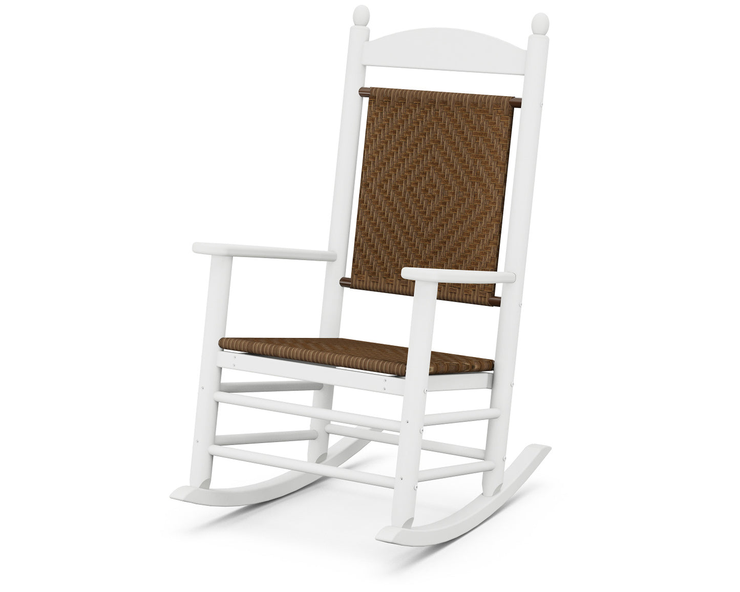 POLYWOOD Jefferson Woven Rocker Recycled Plastic
