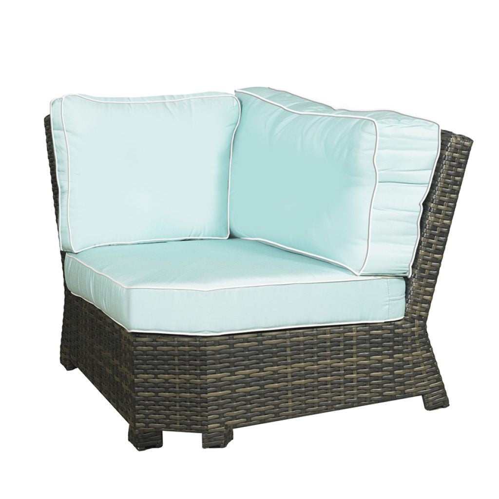 Lakeside Wicker 4 Piece 45 Degree L Sectional Set