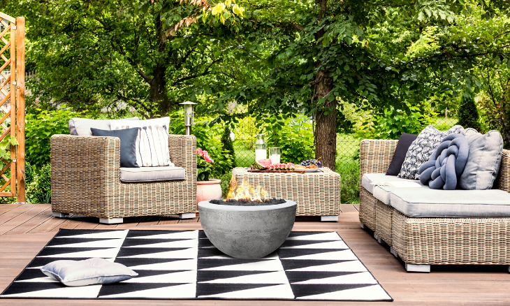 Prism Moderno 3 Concrete Fire Bowl