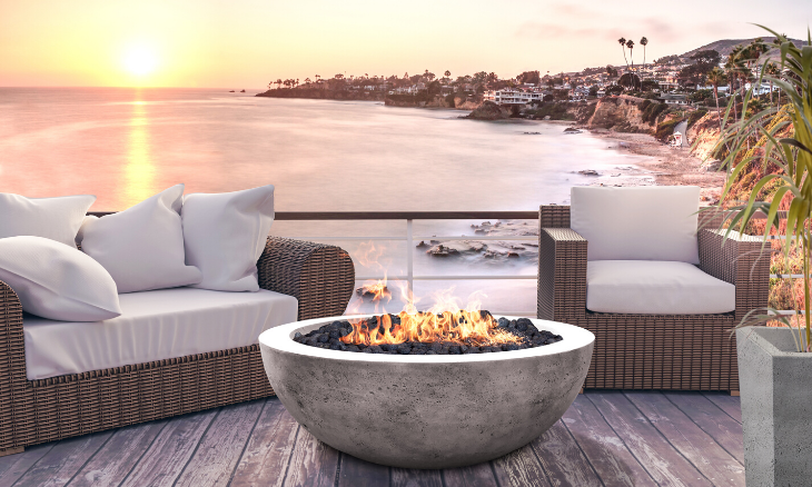 Prism Moderno 4 Concrete Fire Bowl