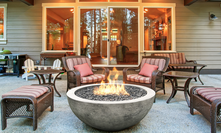 Prism Moderno 4 Concrete Fire Bowl