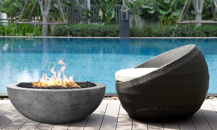 Prism Moderno 4 Concrete Fire Bowl