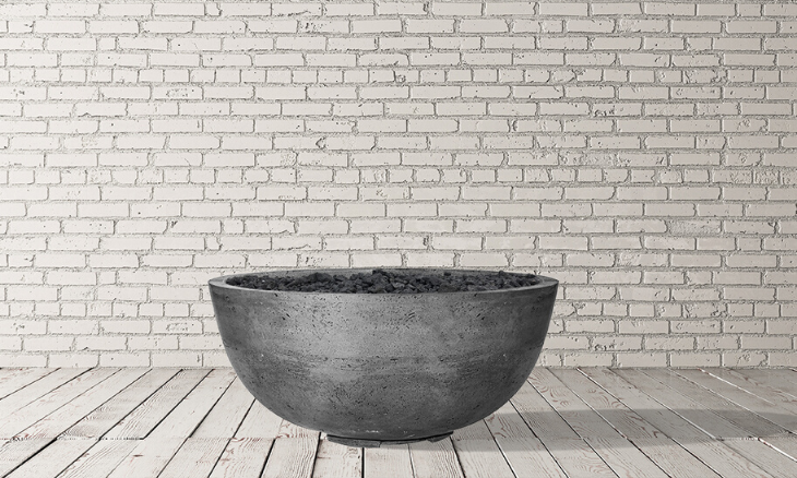 Prism Pewter Moderno 1 Concrete Fire Bowl
